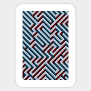 Blue Maze Sticker